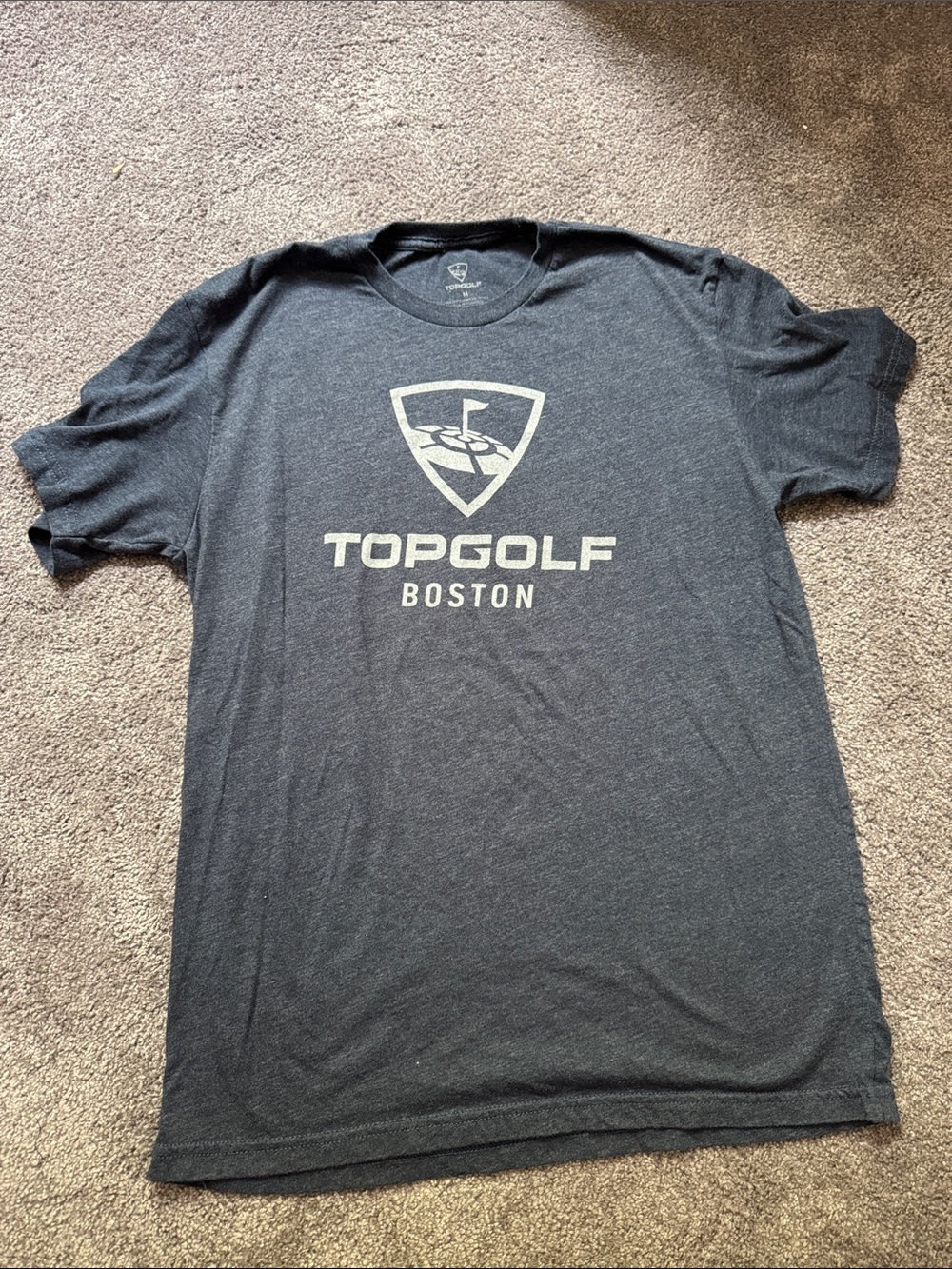 TOPGOLF Boston Logo Tee T-shirt Men’s M dark heathered blue